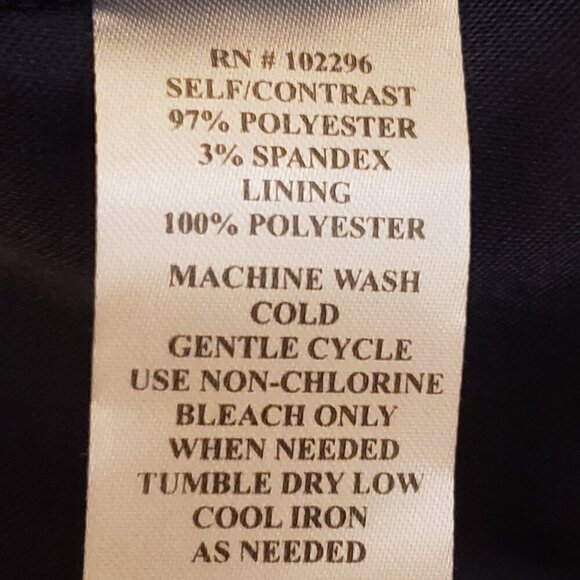 Connected Apparel Multitier Sheath Cocktail Dress in Blue/White/Coral, Size 14W - Picture 8 of 8